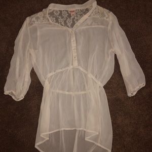See through white top/dress